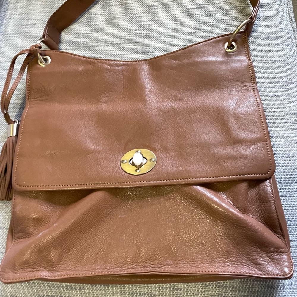 Clements Ribeiro turn lock Crossbody Handbag with tassel EUC!